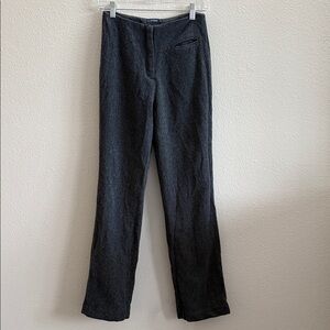 J. Crew Wool Blend Trouser Straight Leg Pants Size 2 Blue